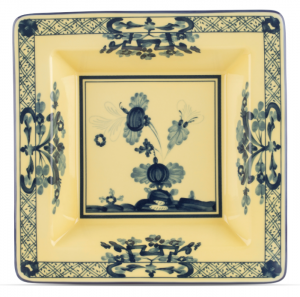 Ginori Oriente Italiano Citrino Small Square Tray / Vide Poche